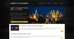 Desktop Screenshot of lights-in-jerusalem.com